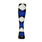 Mens Over the Calf Argyle Sock Black, Royal and White 360 View