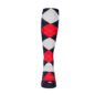 Mens Over the Calf Argyle Sock Navy, Red and White 360 View